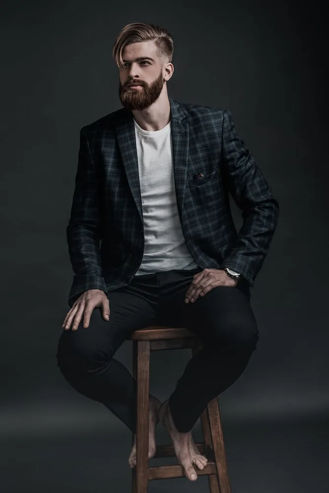White t shirt hotsell and blue blazer
