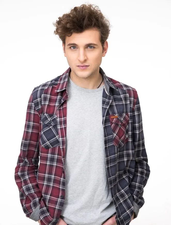 dark flannel shirt