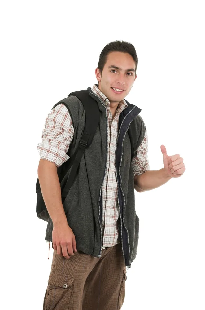 fleece vest over flannel