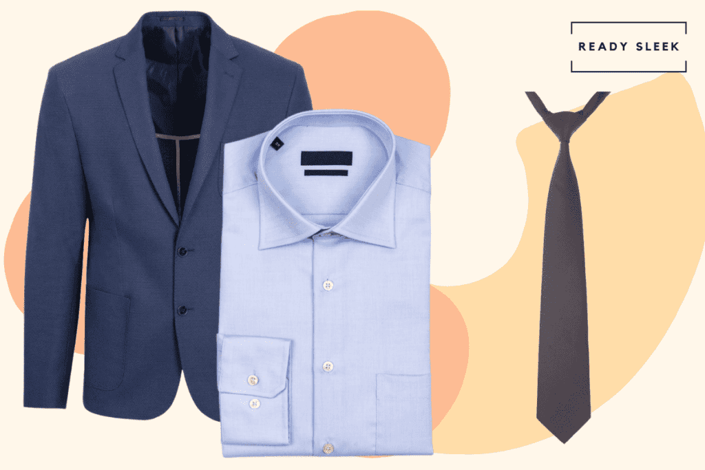 suitable tie for blue shirt