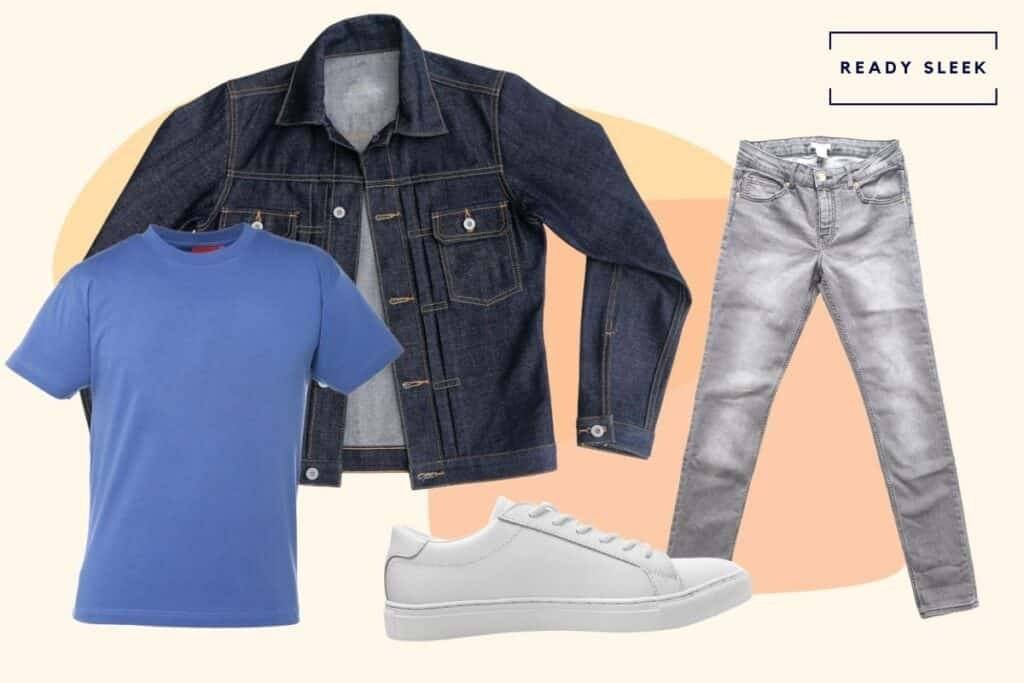 How To Wear Blue Shirts With Grey Jeans (Outfits, Tips) • Ready Sleek