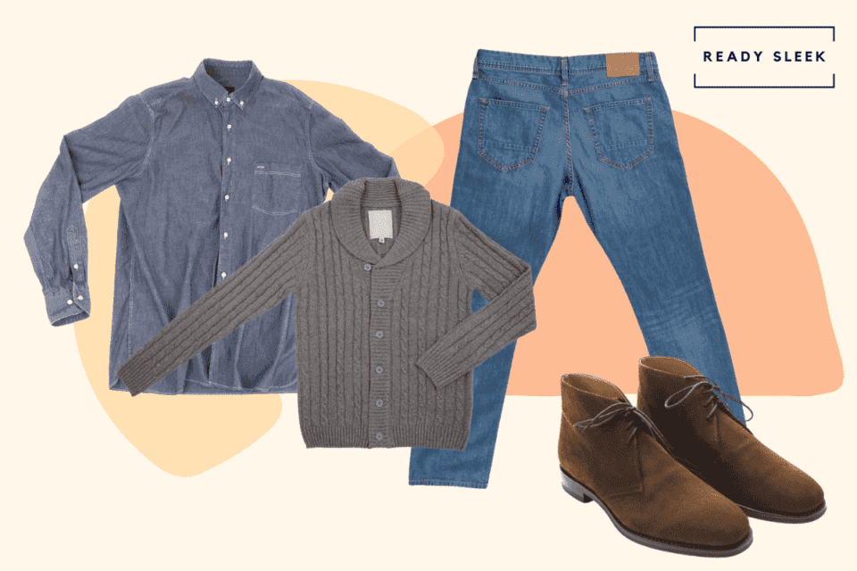 How To Wear A Grey Shirt With Light Blue Jeans • Ready Sleek