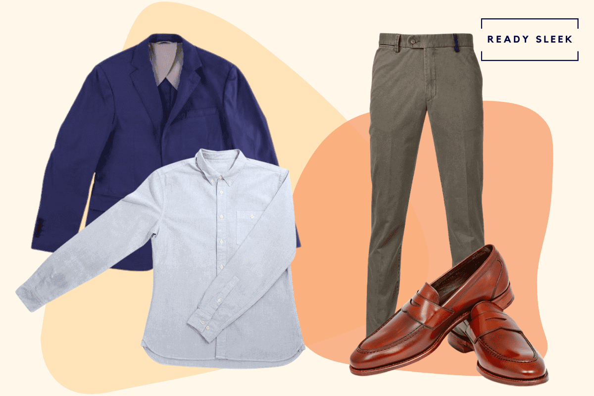 How To Wear A Blue Shirt With Grey Pants Outfits Tips  Ready Sleek