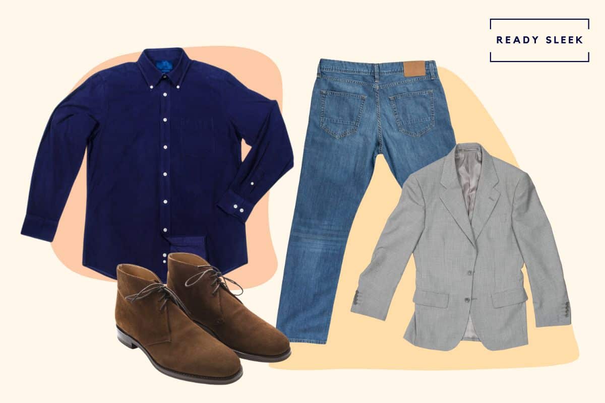 How To Wear A Dark Blue Shirt With Light Blue Jeans • Ready Sleek