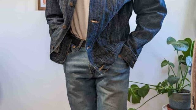 blue denim jacket light blue jeans white t shirt