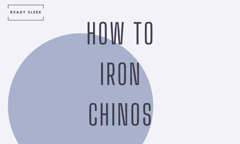 how to iron chinos