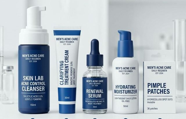Men Acne Treatment Skincare Products