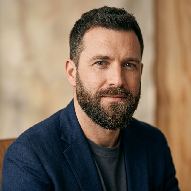 Well-groomed man with medium beard