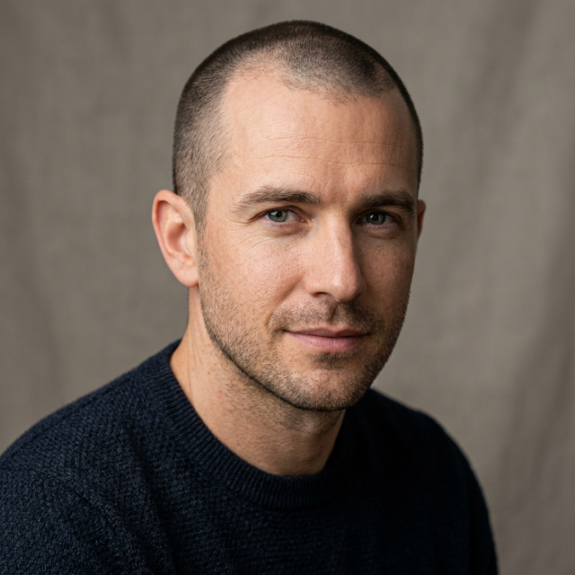 Buzz cut hairstyle for receding hairline
