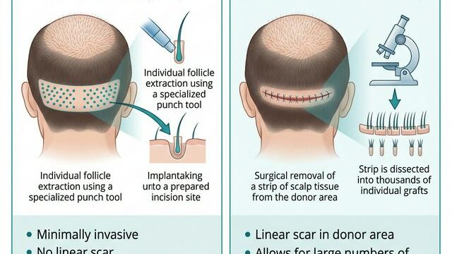 FUE vs FUT Hair Transplant Comparison