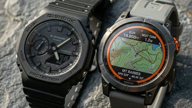 Casio G-Shock vs Garmin Watch Comparison