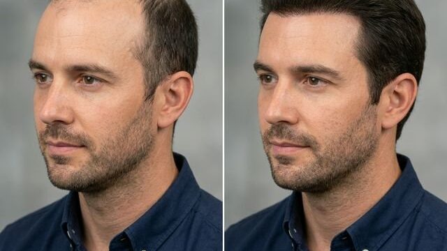 Hair transplant before and after results