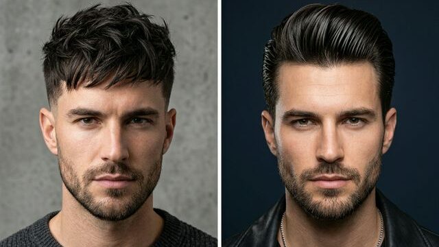 Matte vs glossy hair finish comparison for men