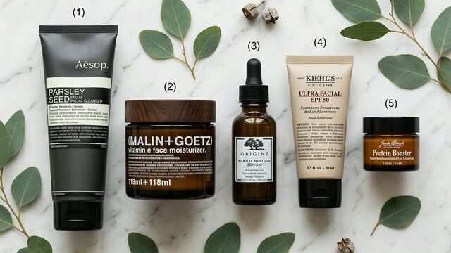 Complete men's skincare routine products