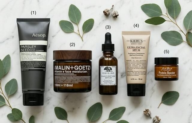 Complete men's skincare routine products